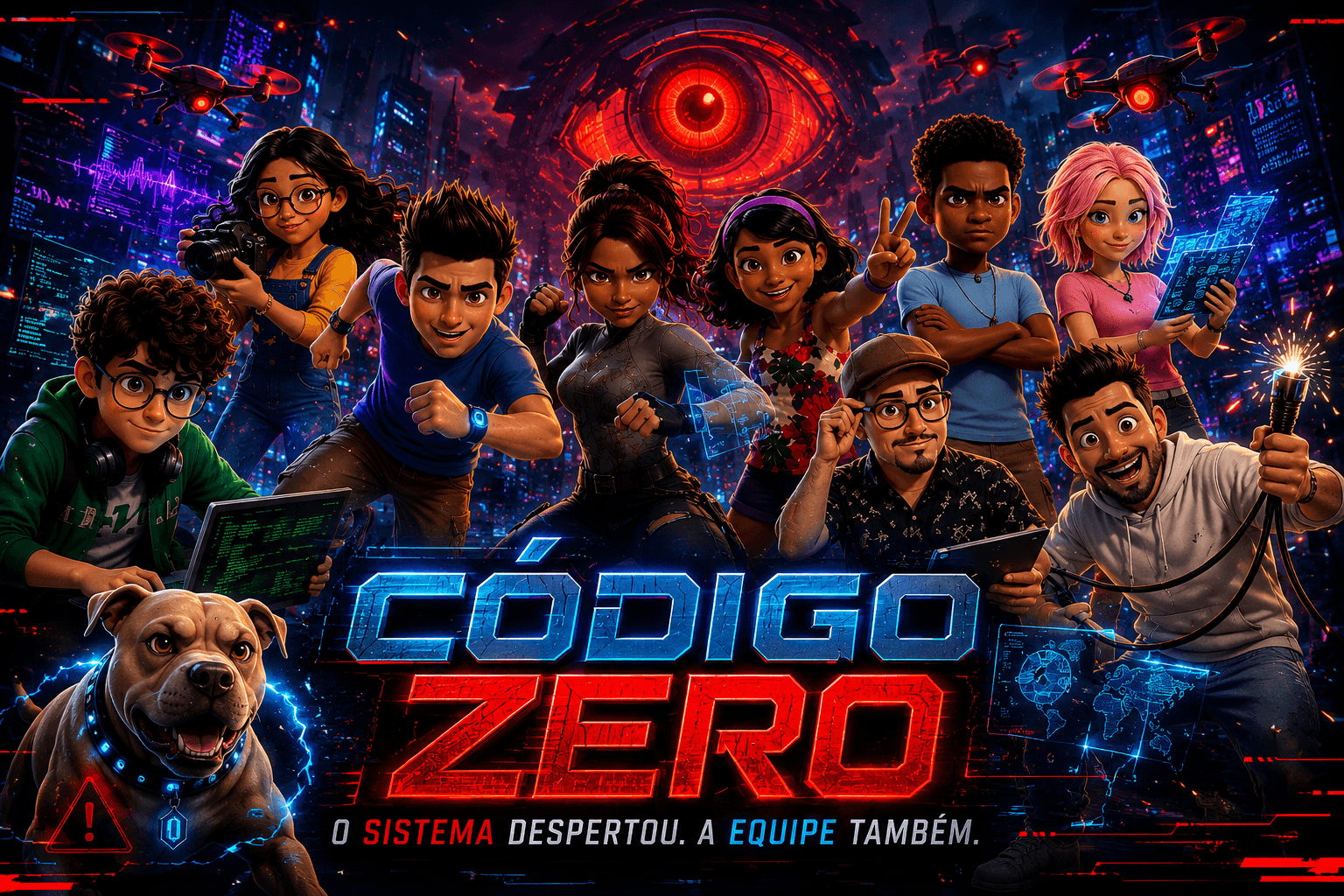 Personagens do Código Zero reunidos em missão