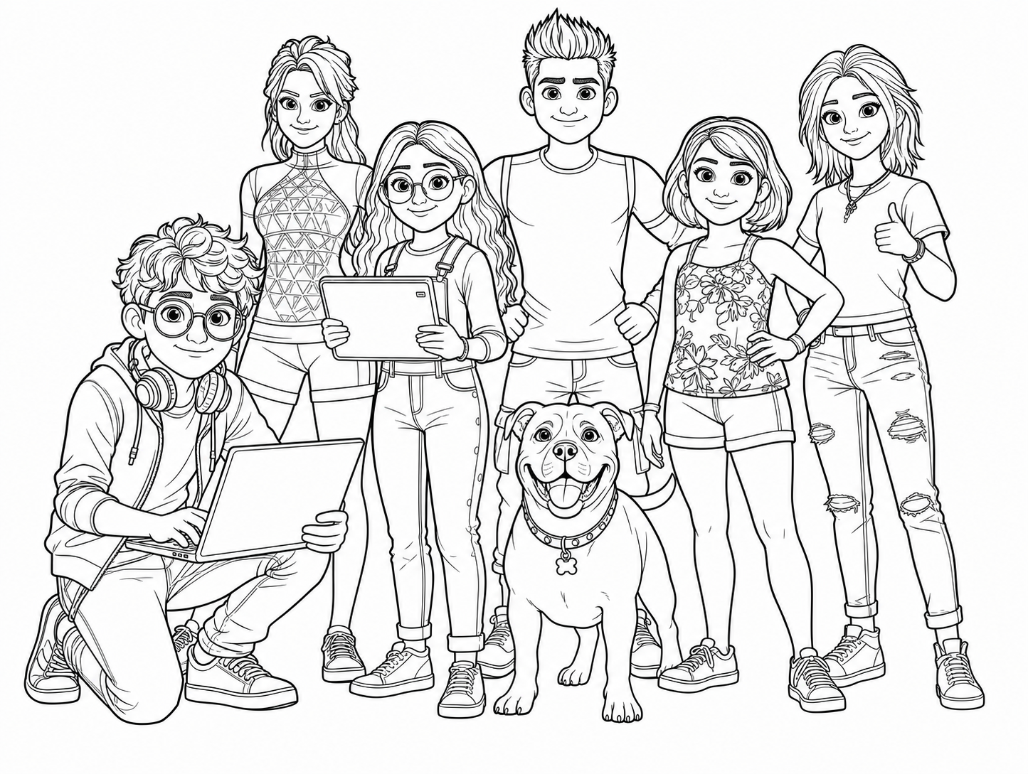 Equipe Código Zero, desenho para colorir