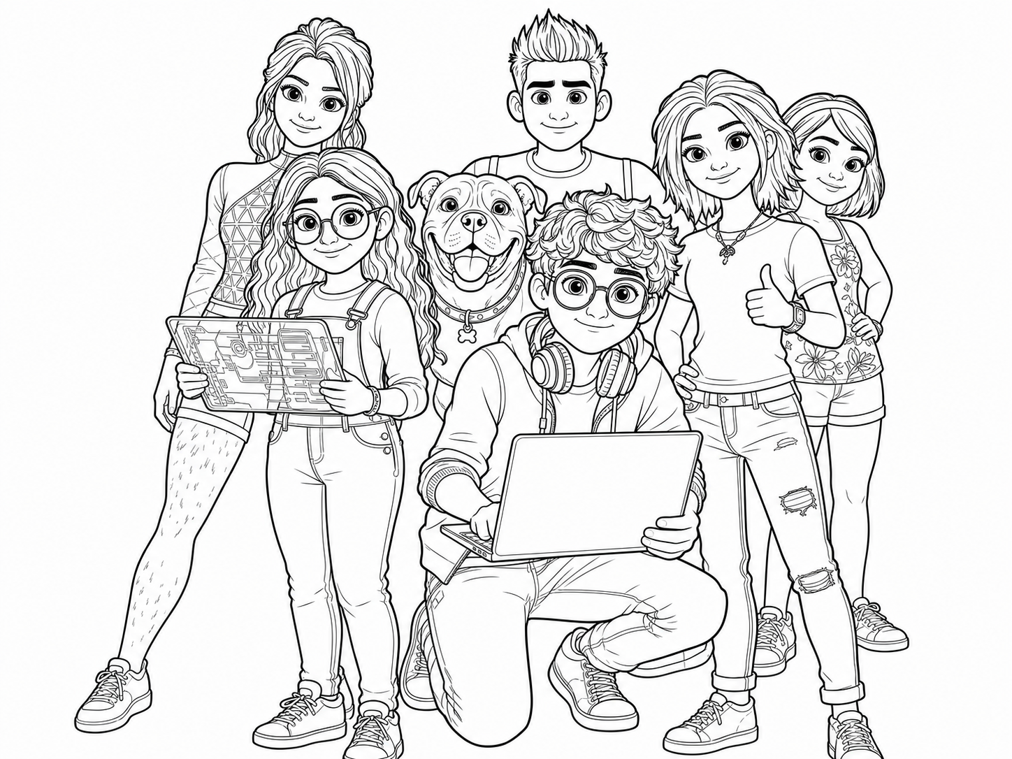 Código Zero e Bolt, desenho para colorir