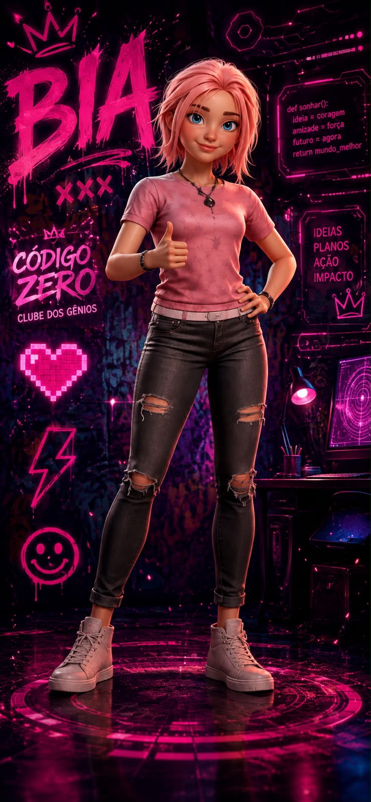 Wallpaper Código Zero — Bia